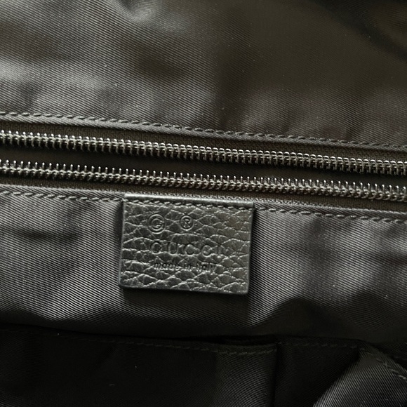 Gucci backpack in black monogram nylon canvas and leather with sivler hardware - Picture 11 of 11